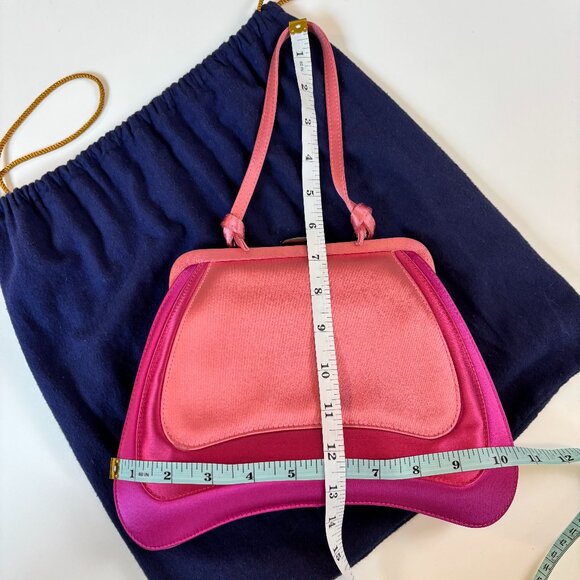 Philip Treacy London Sculptural Bag Hot Pink & Corals Luxury Rare Mint - Picture 2 of 13